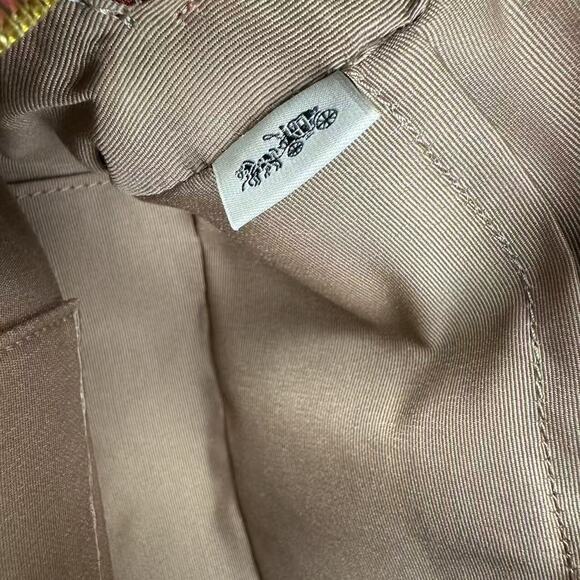 Coach Mini Jamie Camera Bag In Signature Canvas With Cherry Print CAB03 Tan NWT - Picture 8 of 9